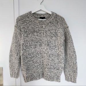 J. Crew Chunky Knit Grey Sweater